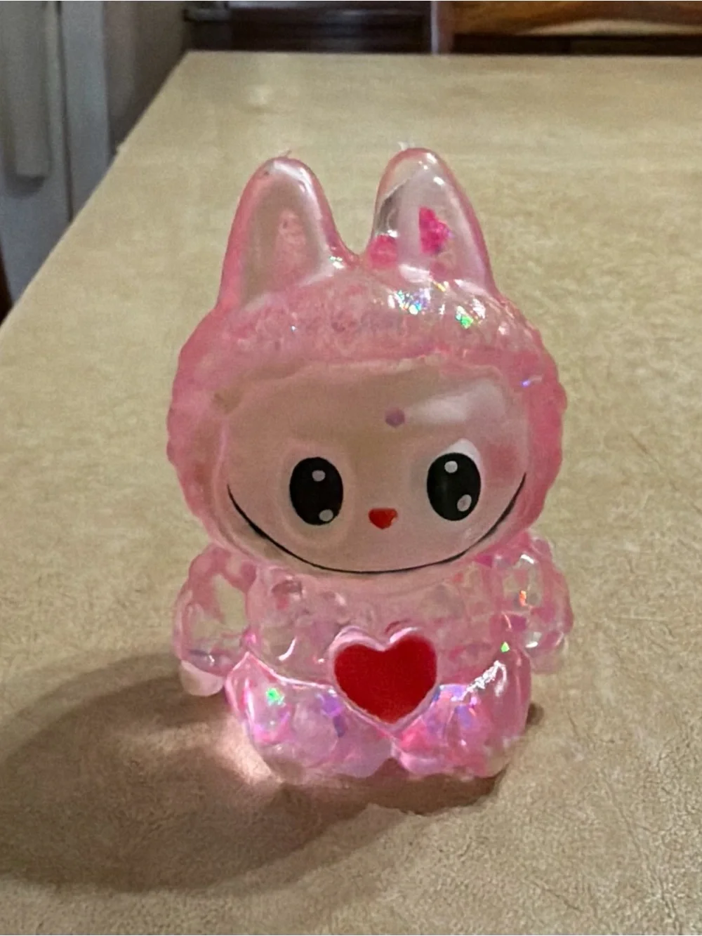 Labubu Style Glitter Squishy Squeeze Toy